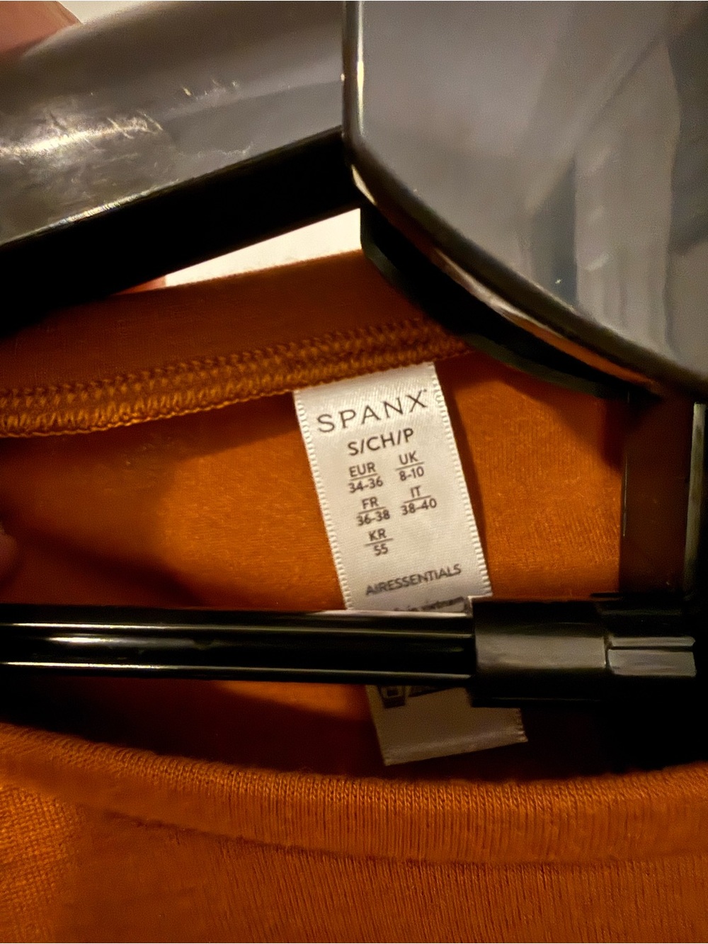 SPANX Air Essentials Cropped Crewneck Sweatshirt in Butterscotch - Picture 3 of 4